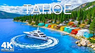 [4K] Tahoe  - Serene Blue Waters & White Sand Heaven | Deep House Chill