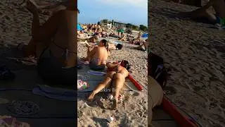 Stylish Black Bikini 👙☀️🏝️ Beach Walk 🏖️ #beach #bikini #beachwalk #beachvibes