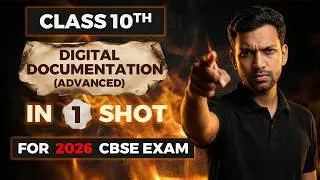THE BEST Digital Documentation Advanced One Shot || IT 402 Class 10 || CBSE 2025-26 Exam
