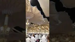Al Masjid an Nabawi umbrella opening فتح مظلات المسجد النبوي