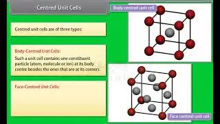 Ch 1 - The Solid State | Centred Unit Cells