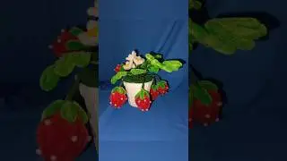 pipe  cleaner strawberry  plant 🍓#diy #handmade