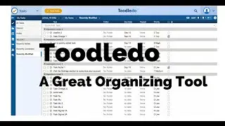 Toodledo Overview - A Handy Dandy Organizing Tool - James Melendez