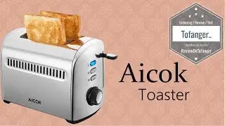 Aicok Grille Pain avec 2 Fentes Larges   AICOK 2 slot 2 Slice Toaster
