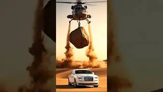 Can a Rolls-Royce Survive THIS Helicopter Drop Test? 🚁💎. #shorts #rollsroyce #viral #trending