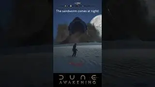 Sandworm Attacks at Night! #shorts #duneawakening #dune