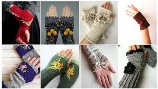 How to crochet fingerless gloves/easy patterns 