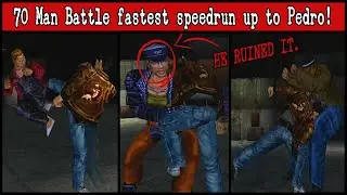 Shenmue 70 Man Battle fastest WR pace speedrun [in 2020] - 66 defeated in 2:06.03
