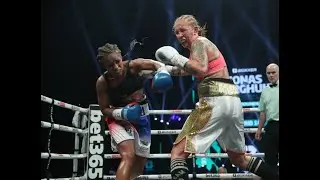Natasha Jonas Vs Patricia Berghult Highlights - WBC WBO Titles