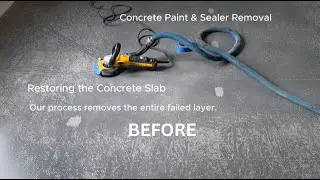 Concrete Topcoat & Paint Removal Process | Julian Flooring | Austin, TX