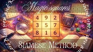 How to make a 5 X 5 magic square ( Siamese Method) 1