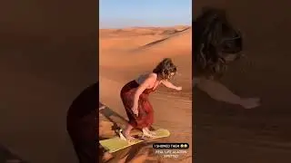 Sandboarding In Dubai Desert #visitdubai