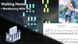 Visiting Home - Weathering With You OST『御宅訪問 - 天気の子』(Piano Tutorial)