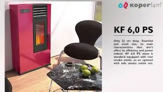 Free standing pellet stoves Koperfam