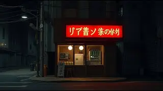 Somewhere in Japan After Midnight 🍜 Silent Alley, Cozy Food, Rainy Lo-Fi Ambience