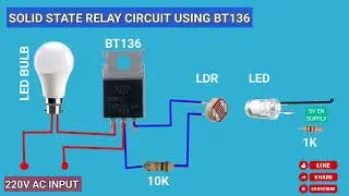 Diy solid state relay circuit |how to make ac solid state relay circuit|home made solid state relay 
