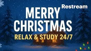 ❄️ White Christmas Live &ndash; Cozy Snowfall + Relaxing Holiday LoFi Christmas Live Music 24/7