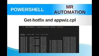 PowerShell - Get-hotfix