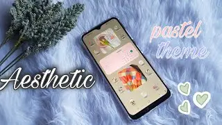 ☁️ how to make your phone aesthetic | pastel theme | samsung a22