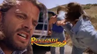 Reno Raines Epic Kick Fight Saves Judge from Hulking Assassin | Renegade S1E3