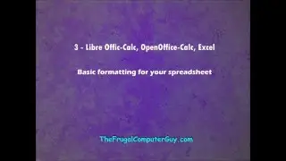 3-Merge, Borders LibreOffice Calc - Formatting the Fictitous Company
