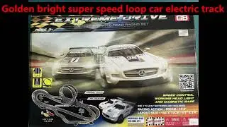 Golden bright super speed loop car electric track, electric race track,  car racing set,