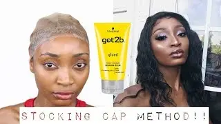 STOCKING CAP METHOD ON A LACEFRONTAL WIG | EASY INSTALL