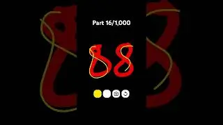 Tracing numbers Part 16/1,000 (Numbers 85-95)