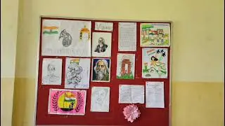 In school board decoration Buddh Krishna art ke art board decoration in school 15 August
