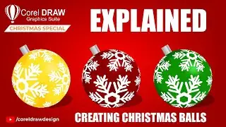 Coreldraw Christmas Ball Easily Explained (Mesh+Fish Eye) Coreldraw for Beginners