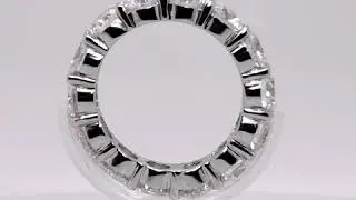 4.5 ct diamond 18k gold eternity band ring
