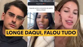 Fora do Brasil, Carol fala de Dudu Camargo e Saory