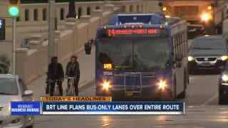 BRT line to have bus-only lanes over entire 9-mile route