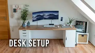 Modern Minimalistic Productivity Desk Setup for Home Office 2022 | 4k UHD | Building by NeroTecs