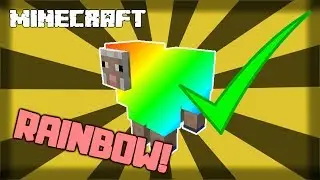 ✔ MINECRAFT | How to Make a Rainbow Sheep! 1.14.4
