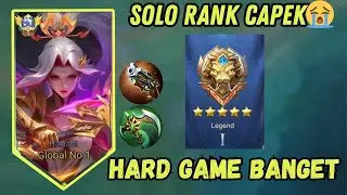 HARD GAME BANGET DETIK DETIK MAU KE MYTHIC PICK HANABI? SOLO RANK BERAT BANGET - MLBB