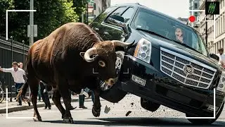 Shocking Moment Wild Animals Take Over City Center Caught on Camera| Animals video
