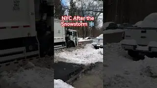 NYC After the Snowstorm ❄️ | Snowfall Aftermath in New York City #newyorkcity #snow #usa