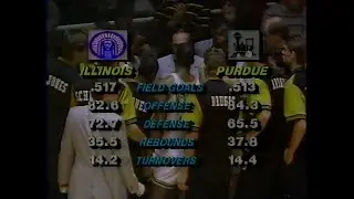1987 Big Ten Basketball - Illinois @ Purdue (Thursday, Jan. 22, 1987) Overtime Classic