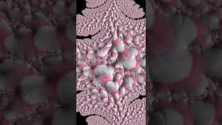 #hypnotic #mesmerizing #animation Blushing Infinity: A Pink and White Mandelbrot Fractal Journey