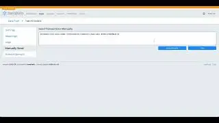 Data Push: Manually Send