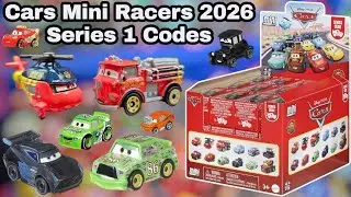 Disney Cars 2026 Mini Racers Series 1 Codes - Race & Rescue Red, Kathy Copter, Snot Rod, Lizzy 