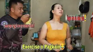 NAGPAPA SEXY NA SI MISIS KAYA LANG FOOD IS LIFE HAHA😂 #zanderpolsotinvlogs #husbandandwife #funny