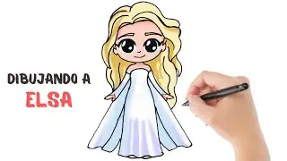 C&oacute;mo dibujar a la Princesa Elsa ✨ Paso a paso