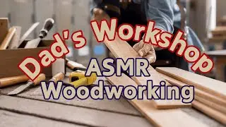 ASMR Woodworking: Building a Classic 2x4 Workbench Seat in Dad’s Workshop Sound and visual