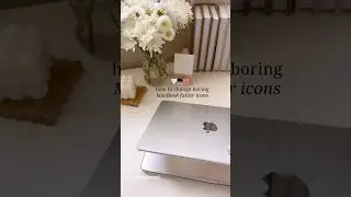 How to change folder icons on MacBook 🎀 #macbook #techtips #appletips #customization #mactips