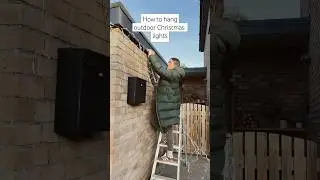 How to hang outdoor Christmas lights ⭐️🏠🎄 #Howto #BandQ #ChristmasDIY