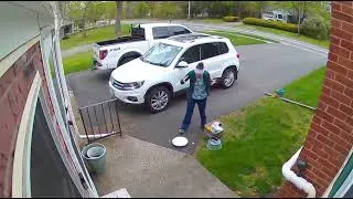 Woman Drops Cake on the Driveway Then Sits Down to Eat Frosting off the Ground - 1208305