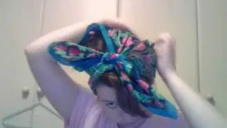 1940's headscarf tutorial