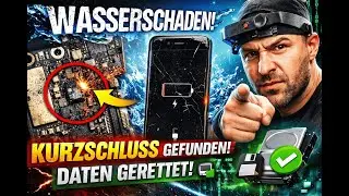 iPhone 7 Plus Wasserschaden 🌊 Kurzschluss gefunden → startet wieder + Daten gerettet ✅💾